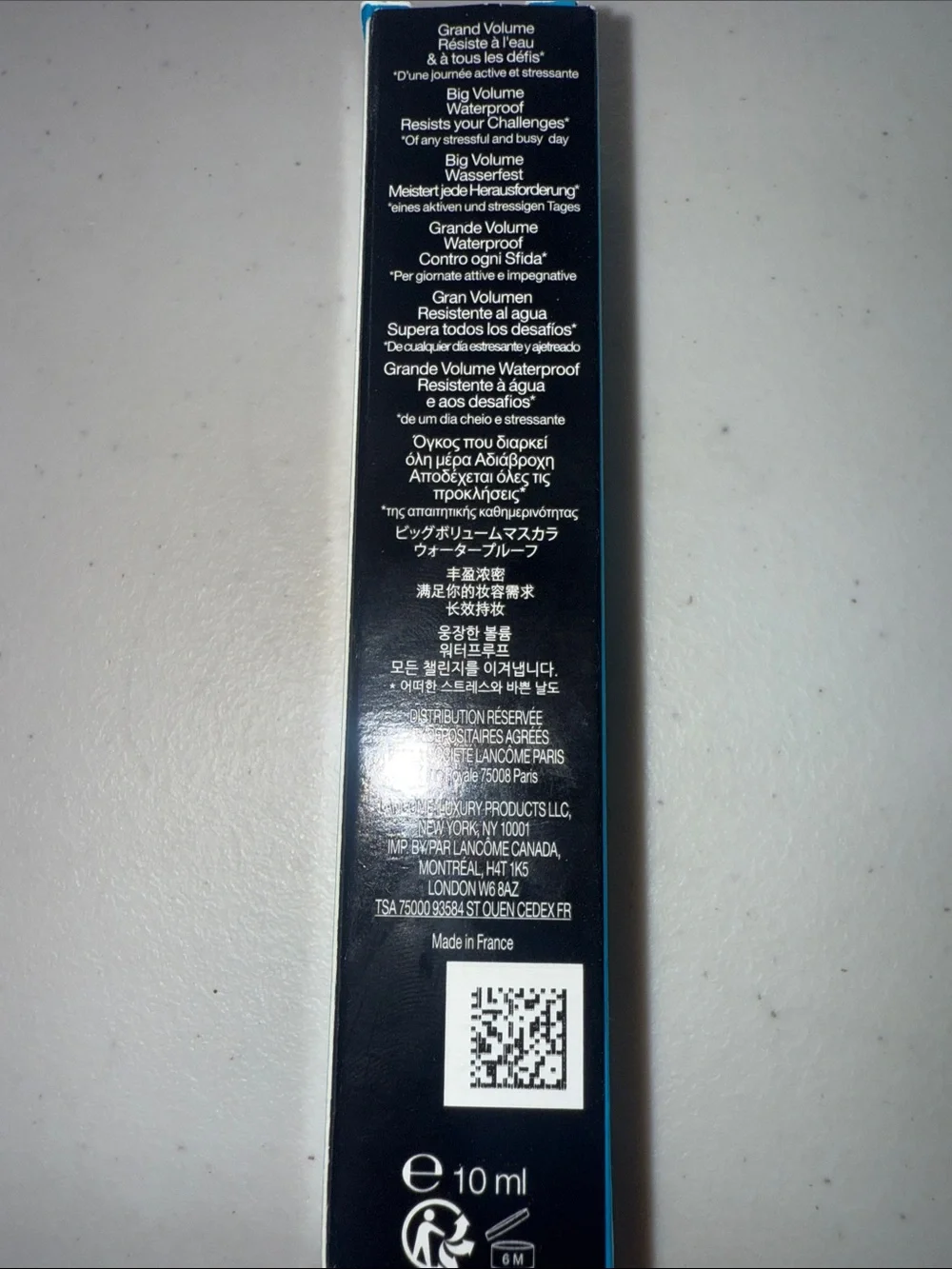 Lancôme Monsieur Big Waterproof Mascara- 01 Big Is The New Black